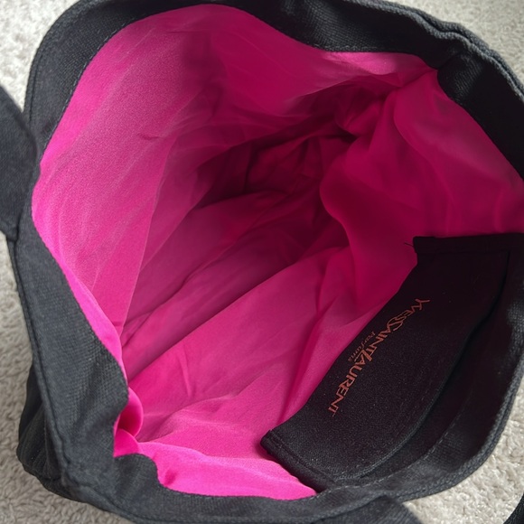 Yves Saint Laurent Black and Gold Tote Bag - Picture 5 of 10